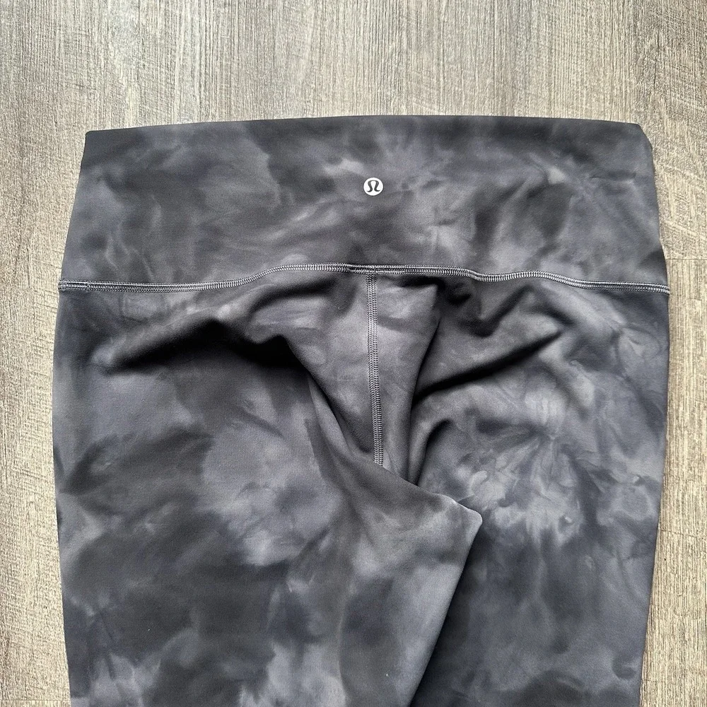 Lululemon‎ Align Women's Gray Tie Dye Full Length Leggings Sz 14